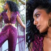Cannes 2024: Sobhita Dhulipala amps up the glam at French Reviera in Rs. 1.8 lakh Namrata Joshipura V-neckline purple jumpsuit