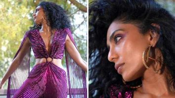 Cannes 2024: Sobhita Dhulipala amps up the glam at French Reviera in Rs. 1.8 lakh Namrata Joshipura V-neckline purple jumpsuit