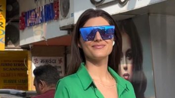 Elnaaz Norouzi glows in a green outfit as she gets clicked by paps
