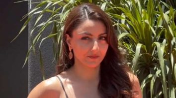 Soha Ali Khan strikes a confident pose for paps in her beautiful bodycon dress