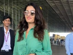 Raveena Tandon strikes a pose for paps as she gets clicked at the airport