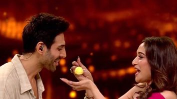 Kartik Aaryan and Madhuri Dixit share sweet Rasmalai moment on Dance Deewane  finale during Chandu Champion promotions