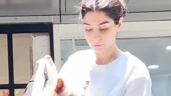 Khushi Kapoor and her cute little pup get clicked post workout session