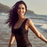 Manushi Chhillar sets the internet ablaze in black bikini with mesh overlay: “Happiest on the beach”