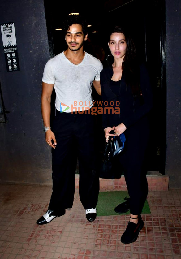photos nora fatehi and ishaan khatter snapped in versova 4