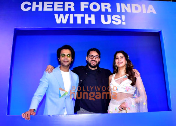 photos rajkummar rao janhvi kapoor and others snapped at mr and mrs mahi song launch 1