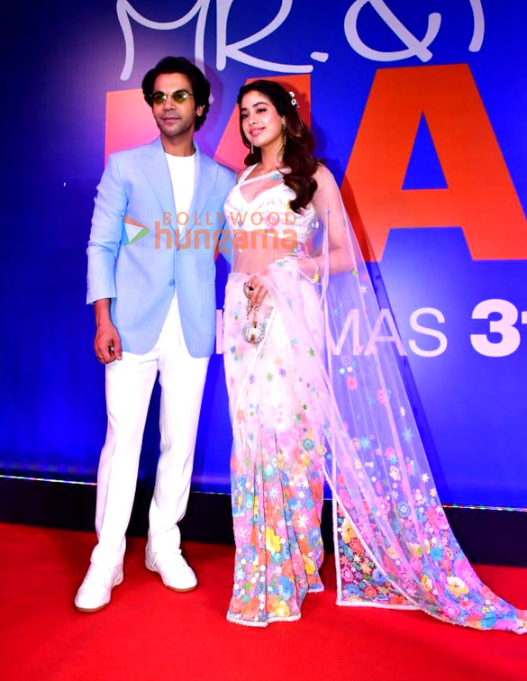 photos rajkummar rao janhvi kapoor and others snapped at mr and mrs mahi song launch 3