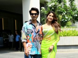 Photos: Rajkummar Rao and Janhvi Kapoor snapped during Mr & Mrs Mahi promotions in town