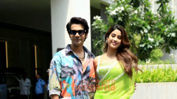 Photos: Rajkummar Rao and Janhvi Kapoor snapped during Mr & Mrs Mahi promotions in town