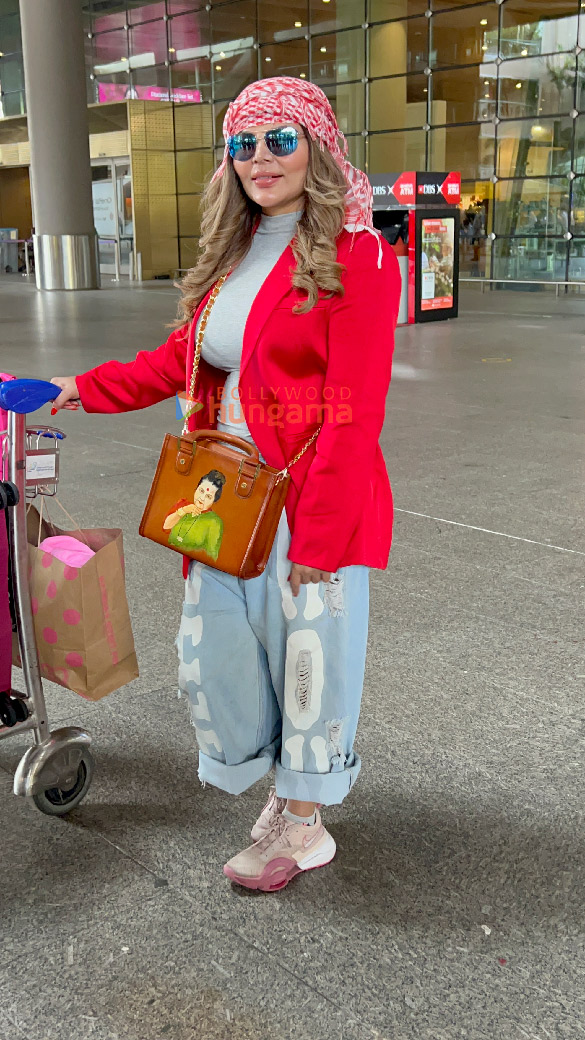 Photos: Rakhi Sawant, Anushka Ranjan and Aditya Seal snapped at the airport | Parties & Events