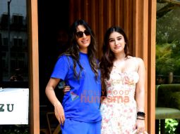 Photos: Rasha Thadani and Pragya Kapoor spotted at a restaurant in Bandra