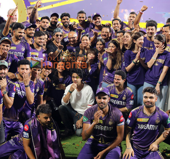 photos shah rukh khan aryan khan abram khan gauri khan suhana khan and others snapped in chennai as kkr lifts ipl 2024 trophy 1