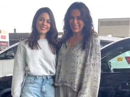 Pooja Bedi sees off daughter Alaya F with a hug at the airport