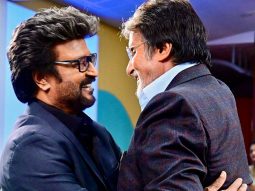 Rajinikanth hugs Amitabh Bachchan on the sets of Vettaiyan, watch