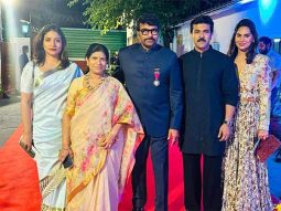 Ram Charan and Upasana Kamineni Konidela share videos as Chiranjeevi gets felicitated with Padma Vibhushan in New Delhi
