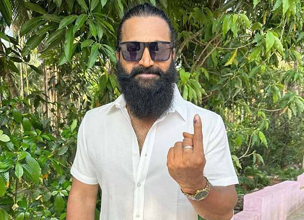 Rishab Shetty shares photo after casting his vote at the recent elections in Karnataka; says, "Our Vote, Our Right"
