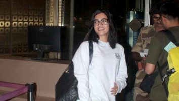 Rashmika Mandanna prefers a comfy casual airport look as she gets clicked