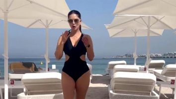 Beachside babe! Sunny Leone is making heads turn in a black bikini