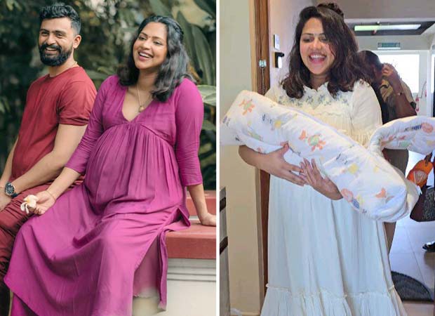 Amala Paul announces the arrival of her baby boy; shares video of their ‘homecoming’ ceremony 