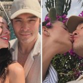 Amy Jackson soaks up the sun; shares kisses with fiancé Ed Westwick during Sicily vacation, see pics