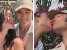 Amy Jackson soaks up the sun; shares kisses with fiancé Ed Westwick during Sicily vacation, see pics