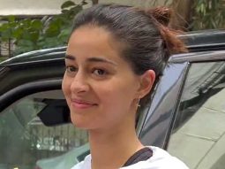 Ananya Panday smiles for paps as she gets clicked post workout routine