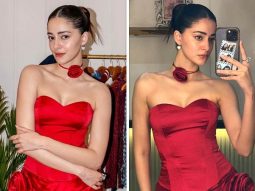 Ananya Panday’s glamorous look in Acel’s Satin Corset and Skirt as she promotes Call Me Bae