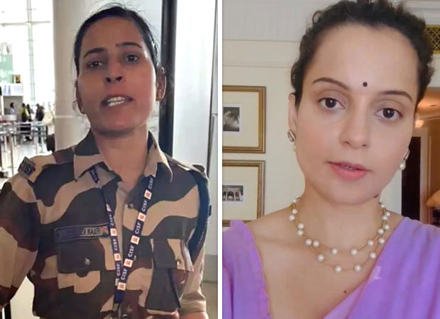 A female CISF police officer has been suspended after hitting Kangana Ranaut