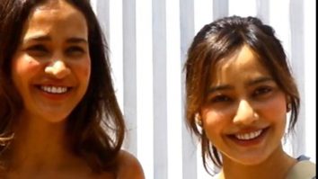 Double dose of cutness! Aisha & Neha Sharma pose for paps