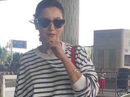 Gauahar Khan strikes a pose for paps at the airport