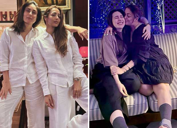 Kareena Kapoor Khan and Karisma Kapoor twin with Arora sisters Malaika and Amrita