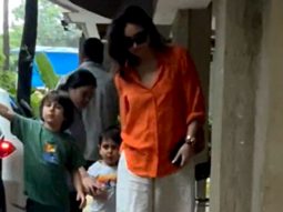 Kareena Kapoor Khan gets clicked by paps with Jeh & Taimur