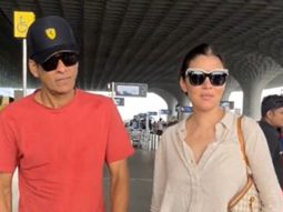 Manoj Bajpayee gets clicked with wife Shabana at the airport in a casual look