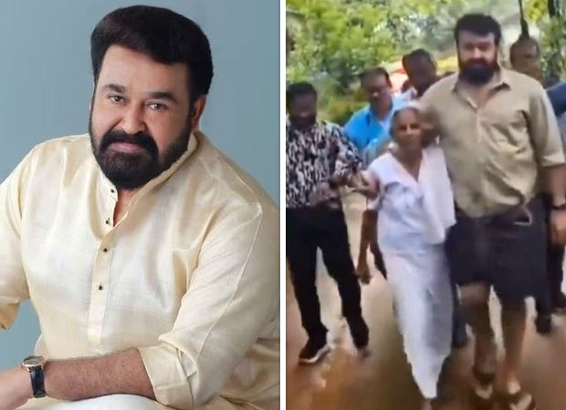 Mohanlal wins hearts with this cute conversation he has with an old lady on the sets of L360