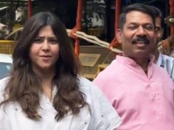 Paps wish Ektaa R Kapoor ‘Happy Birthday’ as she visits Siddhivinayak temple