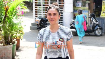 Photos: Aditi Rao Hydari snapped outside a gym in Bandra