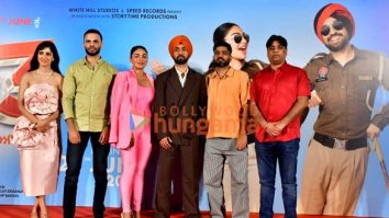 Photos: Diljit Dosanjh and Neeru Bajwa snapped at the trailer launch of Jatt & Juliet 3 in Mumbai