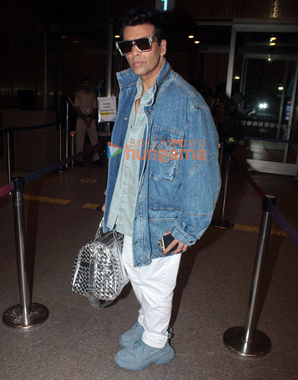 photos karan johar and lakshya snapped at the airport 3