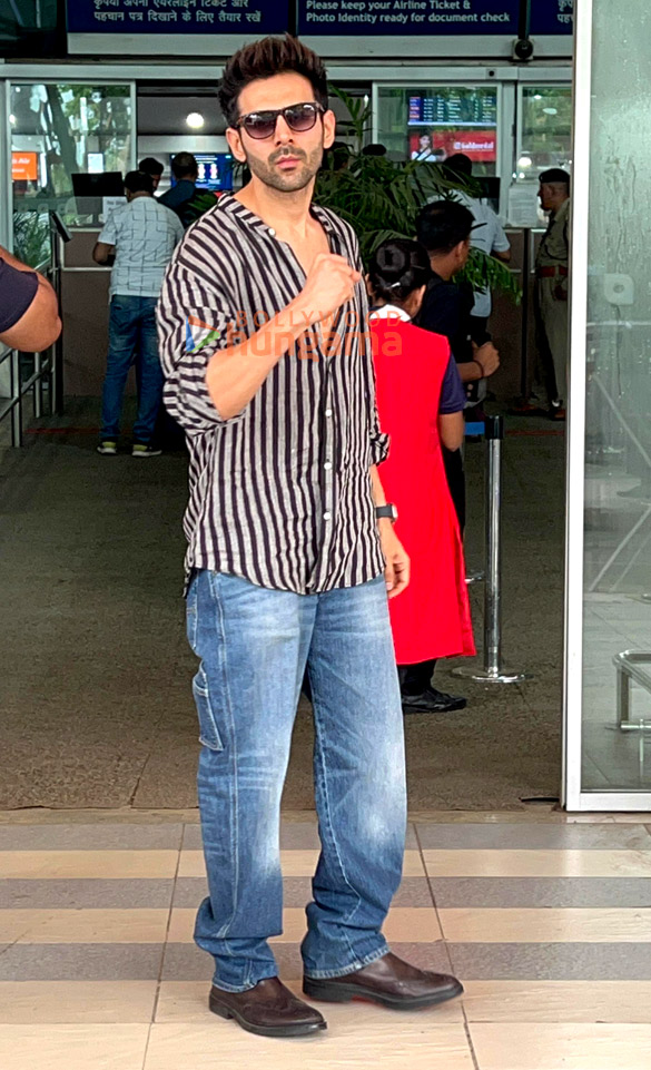 Photos: Kartik Aaryan, Kabir Khan and Gauahar Khan snapped at the airport