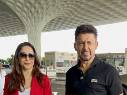 Photos: Madhuri Dixit, Shriram Madhav Nene, Malaika Arora and Aditya Seal snapped at the airport