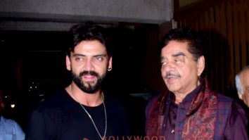 Photos: Shatrughan Sinha snapped with Zaheer Iqbal in Bandra