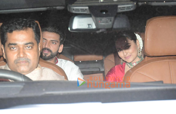 photos sonakshi sinha and zaheer iqbal leave for their reception 4