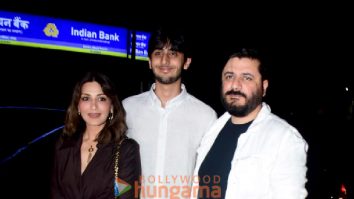 Photos: Sonali Bendre snapped with family in Bandra
