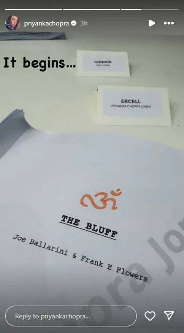 Priyanka Chopra begins shooting for her next Hollywood film The Bluff in Australia, see her post Priyanka Chopra begins shooting for her next Hollywood film The Bluff in Australia, see her post