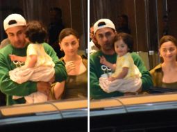 Ranbir Kapoor gets cute kiss from daughter Raha as they return from Europe post Anant Ambani and Radhika Merchant’s pre-wedding celebrations