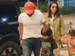 Saif Ali Khan & Kareena Kapoor get clicked at the airport with kids