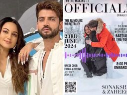 Sonakshi Sinha and Zaheer Iqbal’s wedding invite confirming their seven-year relationship and their wedding date goes viral