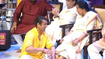 Sonu Nigam washes Asha Bhosle’s feet with rose petals in heartfelt tribute, watch