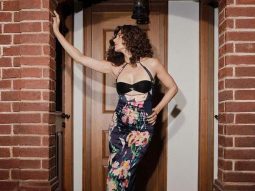 Taapsee Pannu sets the fashion standard in this gorgeous black maxi dress with a floral motif and bold cutouts