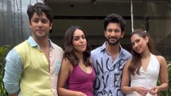 Team ‘Ishq Vishk Rebound’ pose for paps amid movie promotions